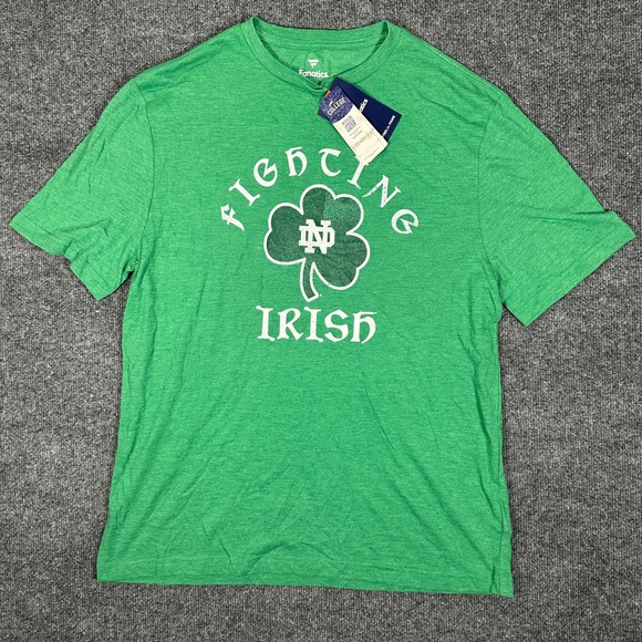 Fanatics Other - NWT Fanatics Notre Dame Fighting Irish NCAA Men's Size Large Green T-Shirt